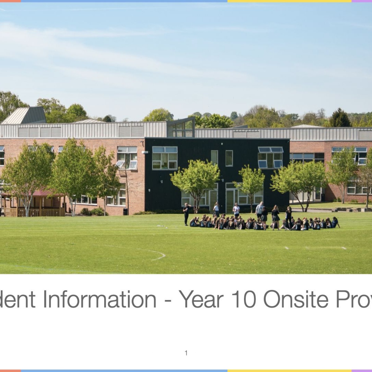 The Minster School Essential Reading for yr 10 & 12 Families Onsite Provision